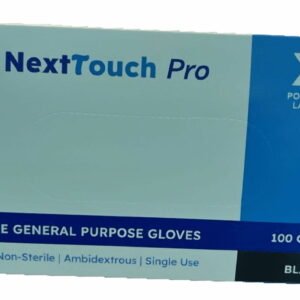 Next Touch Pro Black Gloves Powder Free Katex Free Size XL