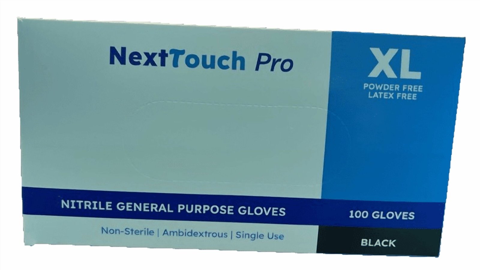 25374f9d-f2b0-49f2-856b-4c832ccd6367.6646e26c4aa3cb20c1d992d2f84733cc.jpeg Next Touch Pro Black Gloves Powder Free Katex Free Size XL