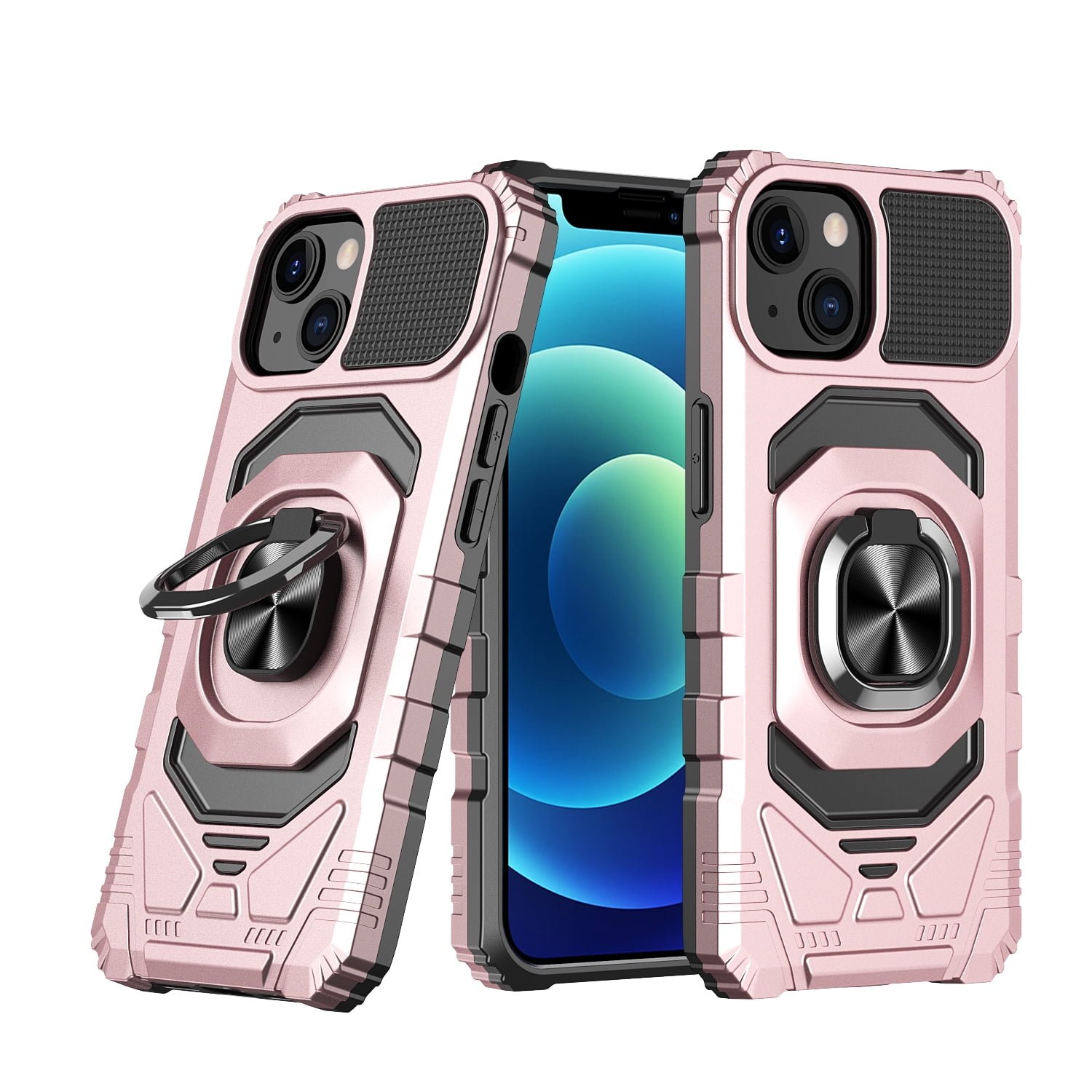 Shop For iPhone 14 PRO MAX Case Shockproof Dual Layer Magnetic RingStand Hybrid Cover