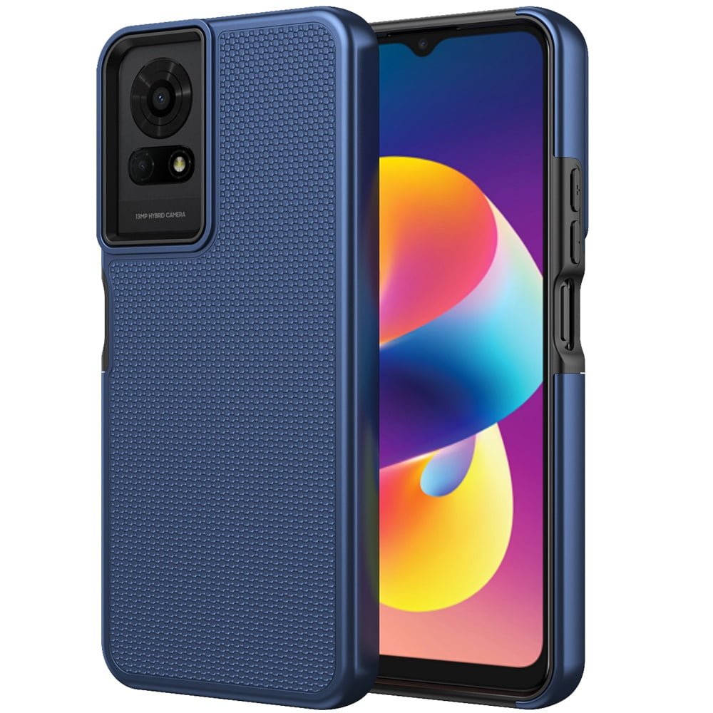 Shop For TCL 50 LE Texturized Dotted Design Hybrid Case - Blue