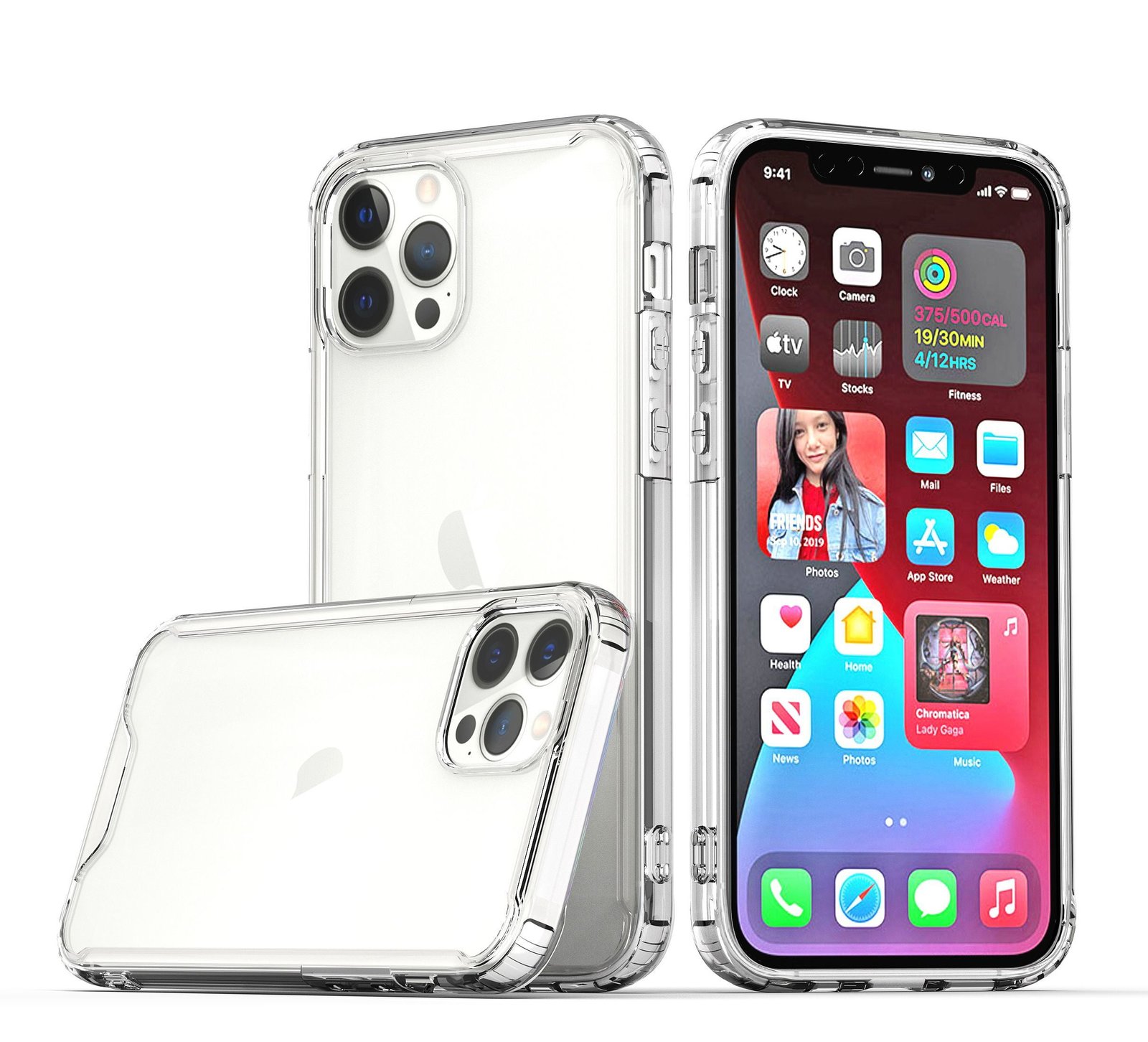 38a6c151-cd86-4961-8a4e-0eeb7f6f3007.315c8c5f7a3b55053af239f5412a096f.jpeg For iPhone 15 Colored Shockproof Transparent Hard PC TPU Hybrid Case Cover - Clear/Clear