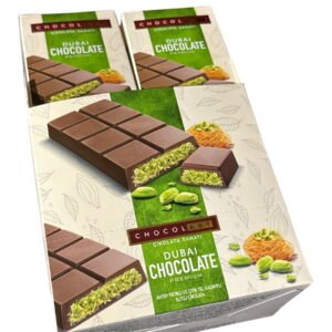 Chocolart Dubai Chocolate Premium Antep Pistachio & Crispy Kadaifis Middle Eastern Flavors 6 Pack