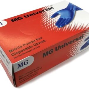H&MI MG Universal Nitrile Gloves, Medium, Pack of 100