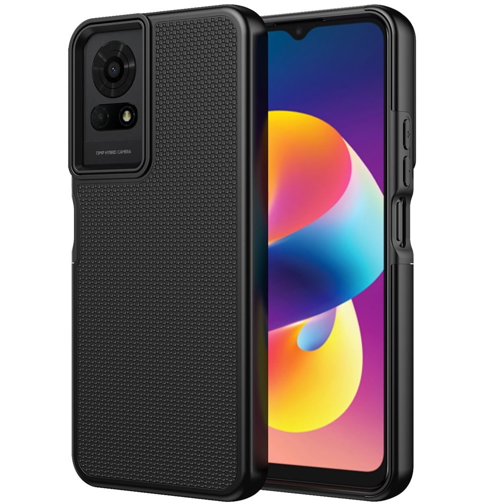 Shop For TCL 50 LE Texturized Dotted Design Hybrid Case - Black