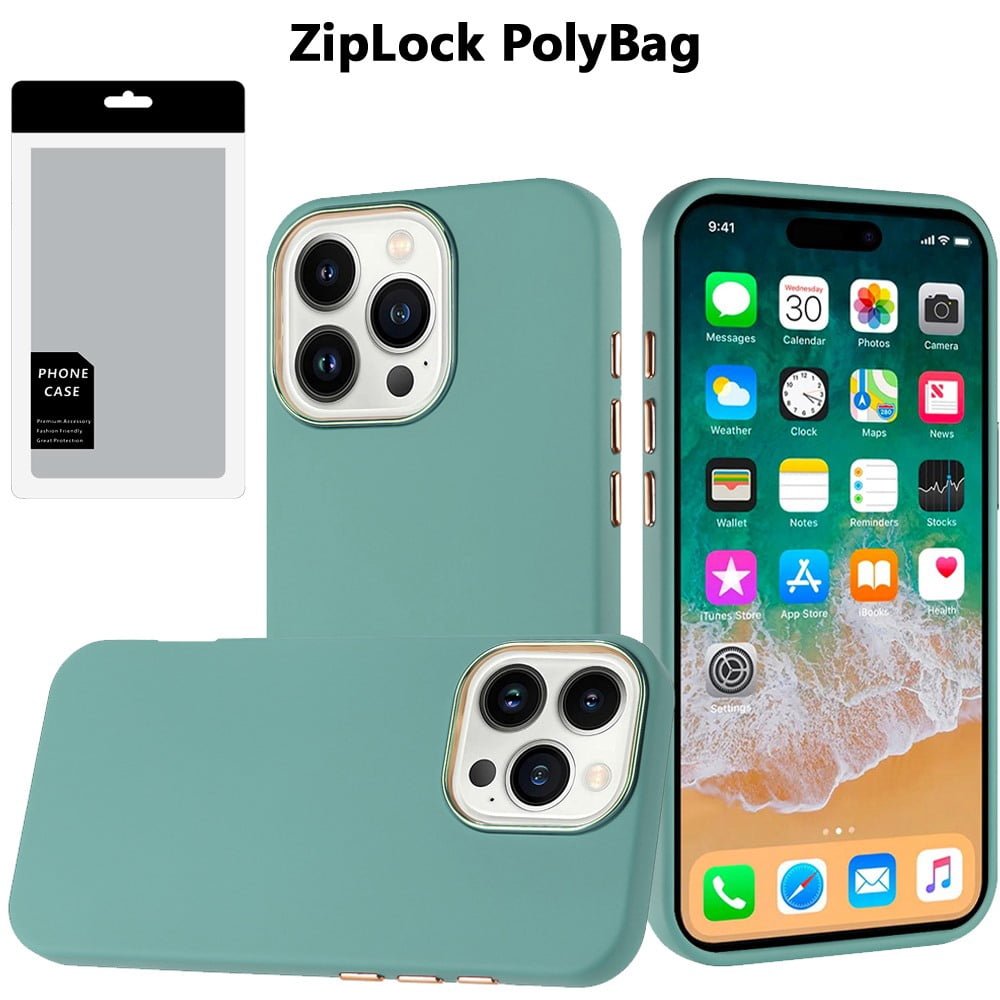 Shop For iPhone 16 Pro Max 6.9 inch Classy Slick Chromed Around Hybrid - Teal