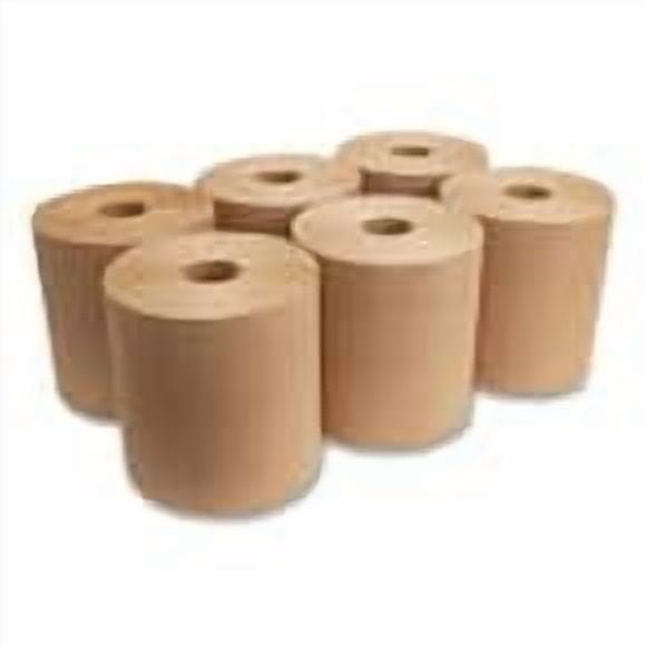 Rise Brown Paper Roll Towels (12-Rolls/Carton)