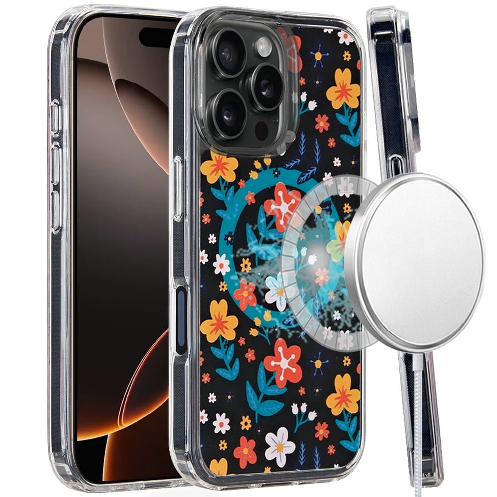 Shop For iPhone 16 Pro Max 6.9 inch Magnetic Space UV Design Case - Nightly Floral