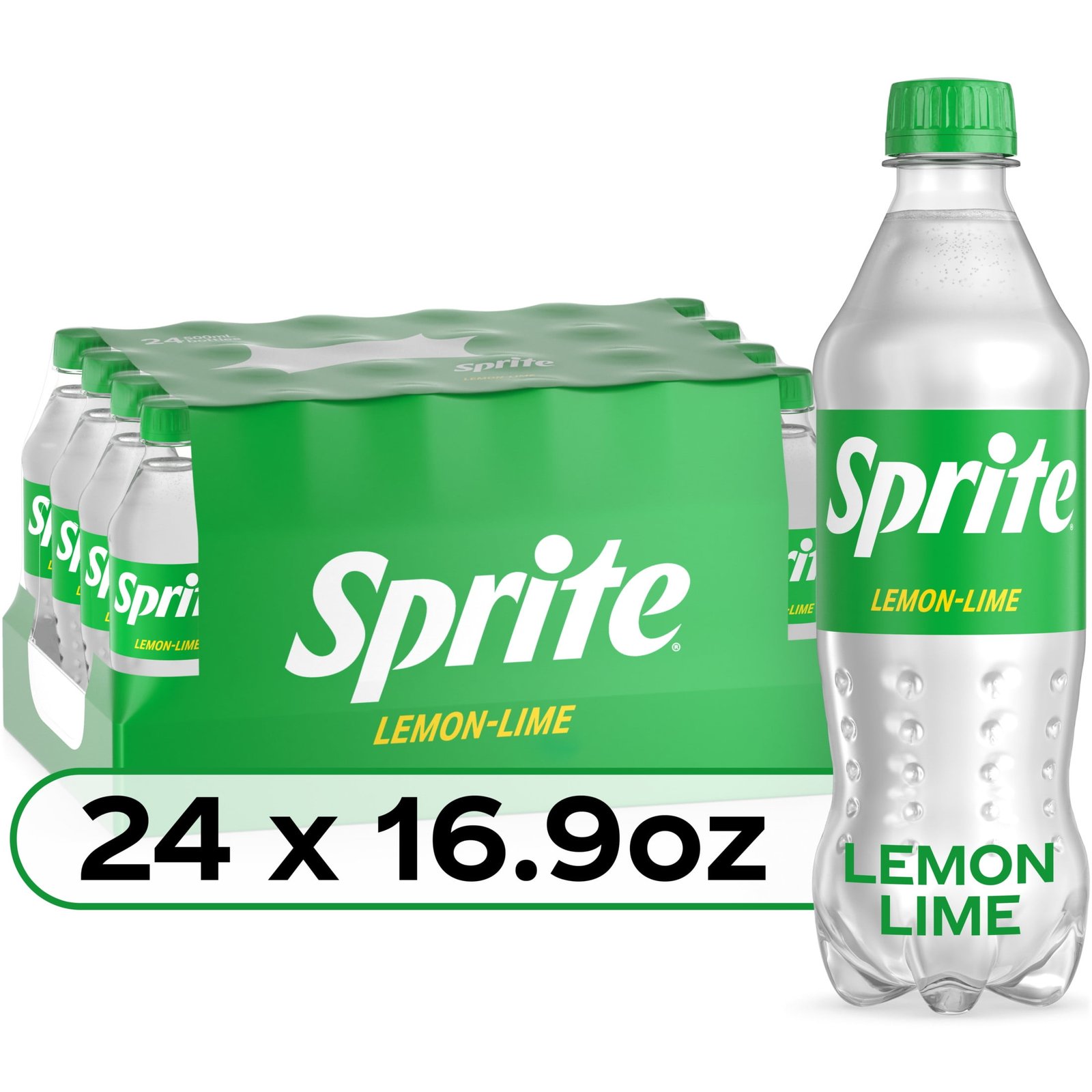 Shop Sprite Lemon Lime Soda Soft Drinks, 16.9 fl oz, 24 Pack