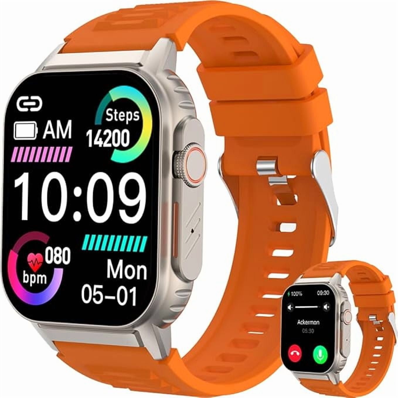 Shop Smart Watch for Men Women(Dial/Answer Calls), Activity Trackers with Heart Rate/Sleep Monitor, 100 Sports Modes/IP68 Waterproof, 2.01" HD Touchscreen Fitness Watch Compatible with Android iOS